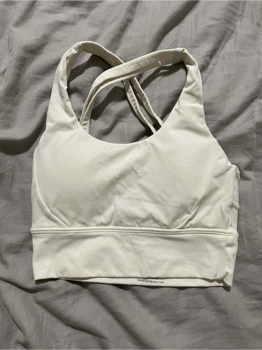 Buffbunny White Rosa Sports Bra